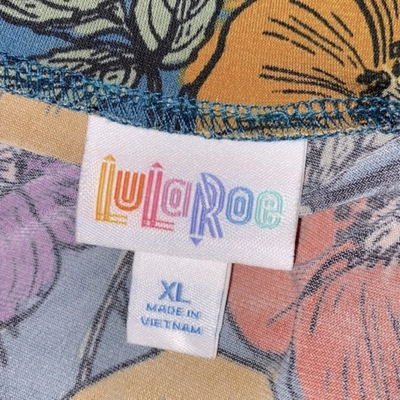 Lularoe floral skirt size XLarge - Picture 5 of 8